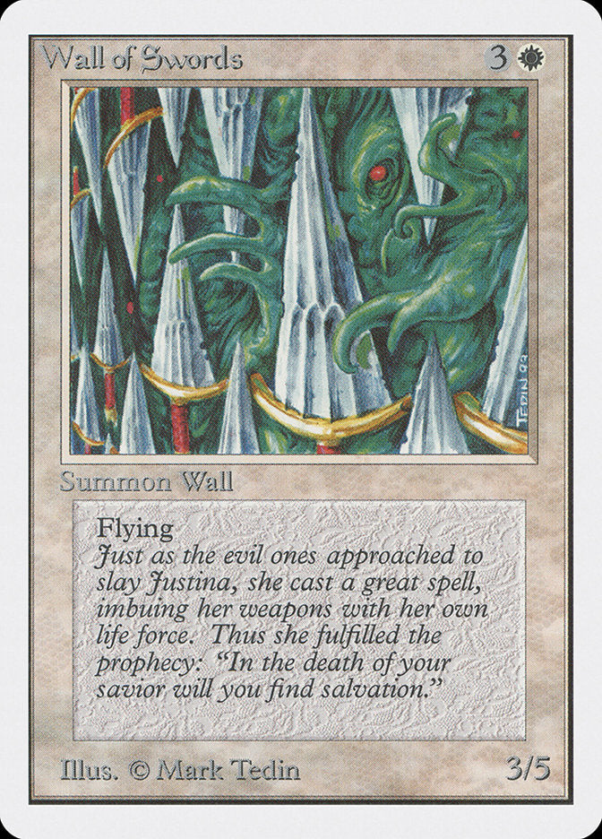 Wall of Swords [Unlimited Edition] MTG Single Magic: The Gathering | Red Claw Gaming