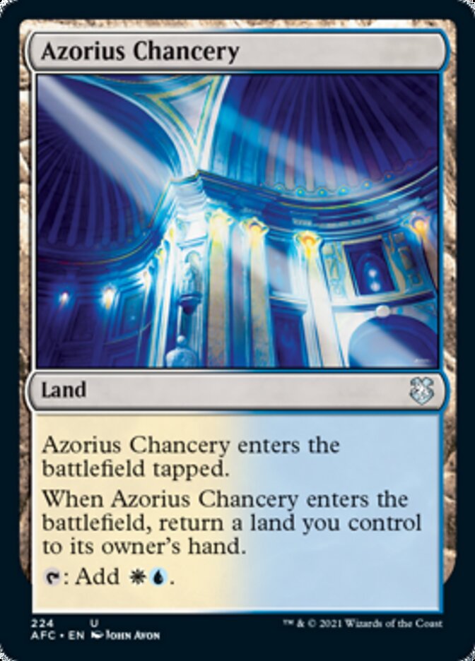 Azorius Chancery [Dungeons & Dragons: Adventures in the Forgotten Realms Commander] MTG Single Magic: The Gathering | Red Claw Gaming