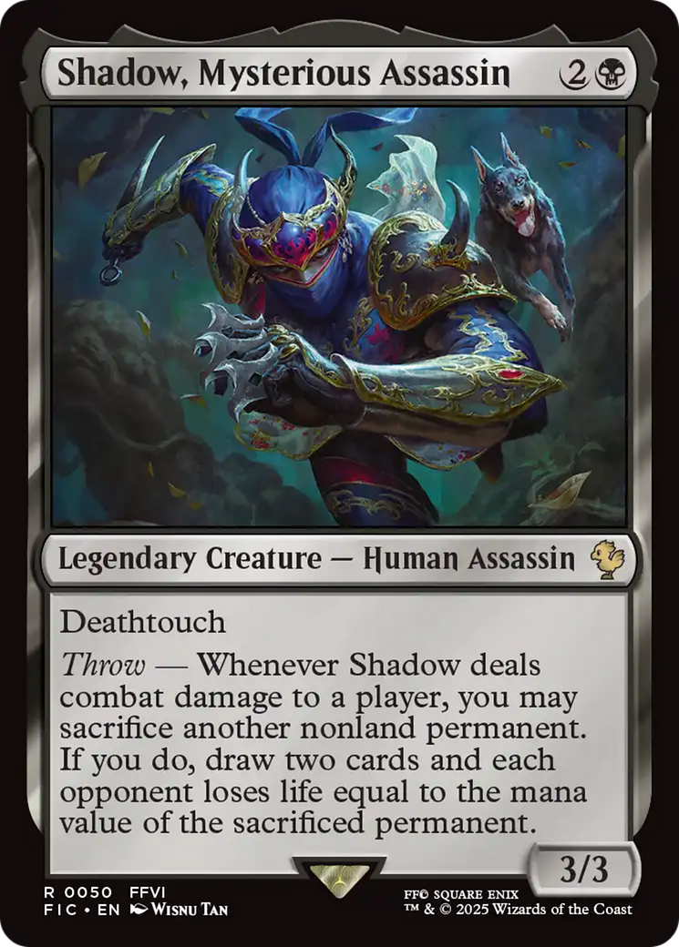 Shadow, Mysterious Assassin [FINAL FANTASY Commander] MTG Single Magic: The Gathering | Red Claw Gaming