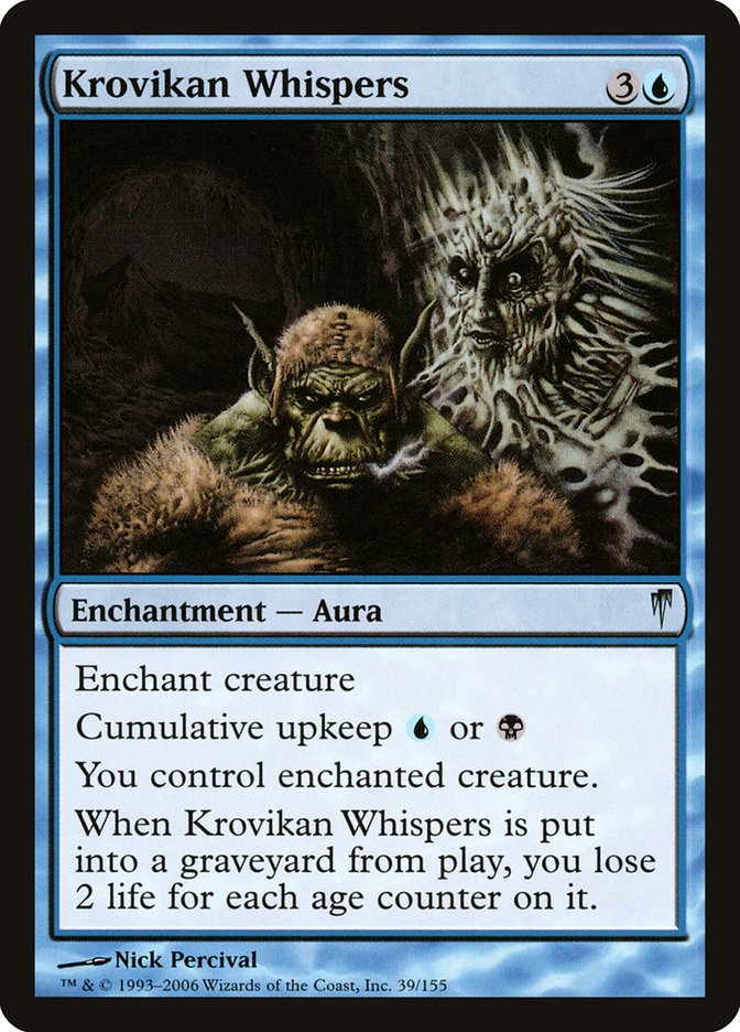 Krovikan Whispers [Coldsnap] MTG Single Magic: The Gathering | Red Claw Gaming