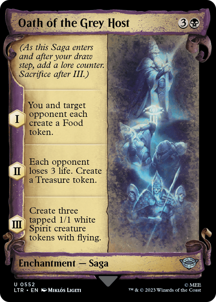 Oath of the Grey Host [The Lord of the Rings: Tales of Middle-Earth Showcase Scrolls] MTG Single Magic: The Gathering | Red Claw Gaming