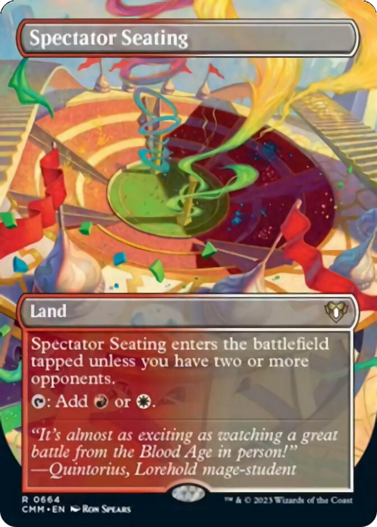 Spectator Seating (Borderless Alternate Art) [Commander Masters] MTG Single Magic: The Gathering | Red Claw Gaming