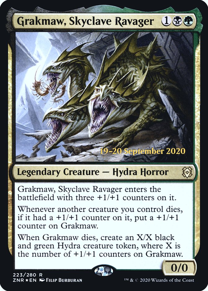 Grakmaw, Skyclave Ravager [Zendikar Rising Prerelease Promos] MTG Single Magic: The Gathering | Red Claw Gaming
