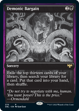 Demonic Bargain [Innistrad: Double Feature] MTG Single Magic: The Gathering | Red Claw Gaming