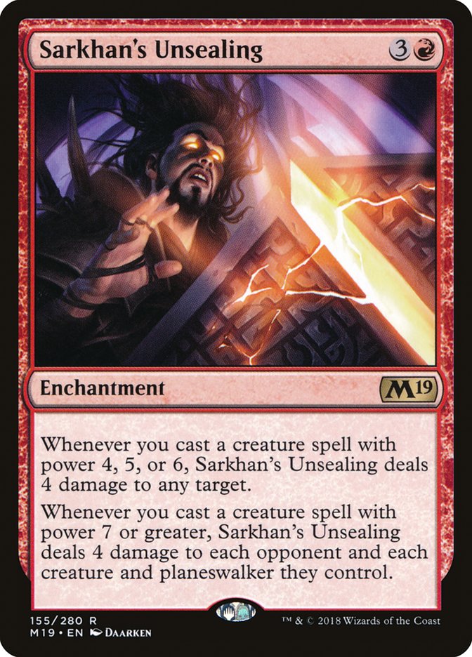 Sarkhan's Unsealing [Core Set 2019] MTG Single Magic: The Gathering | Red Claw Gaming