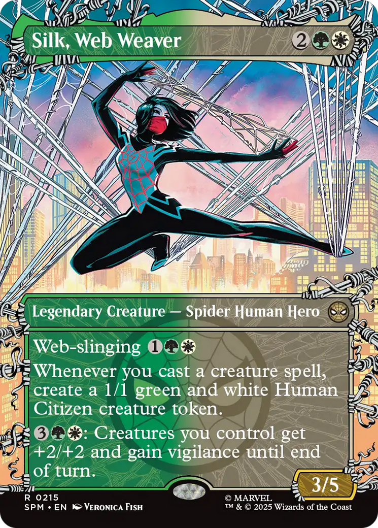 Silk, Web Weaver (Borderless) [Marvel's Spider-Man] MTG Single Magic: The Gathering | Red Claw Gaming
