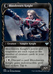 Bloodsworn Squire // Bloodsworn Knight (Showcase Fang Frame) [Innistrad: Crimson Vow] MTG Single Magic: The Gathering | Red Claw Gaming