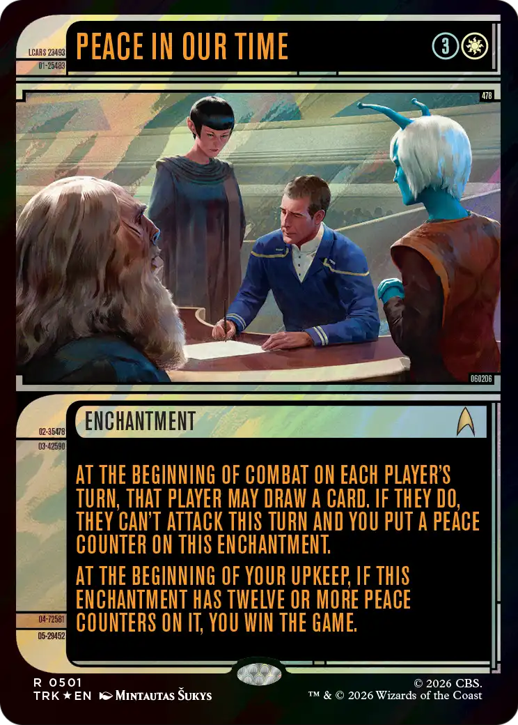 Peace in Our Time (Showcase) (Surge Foil) [Star Trek] MTG Single Magic: The Gathering | Red Claw Gaming