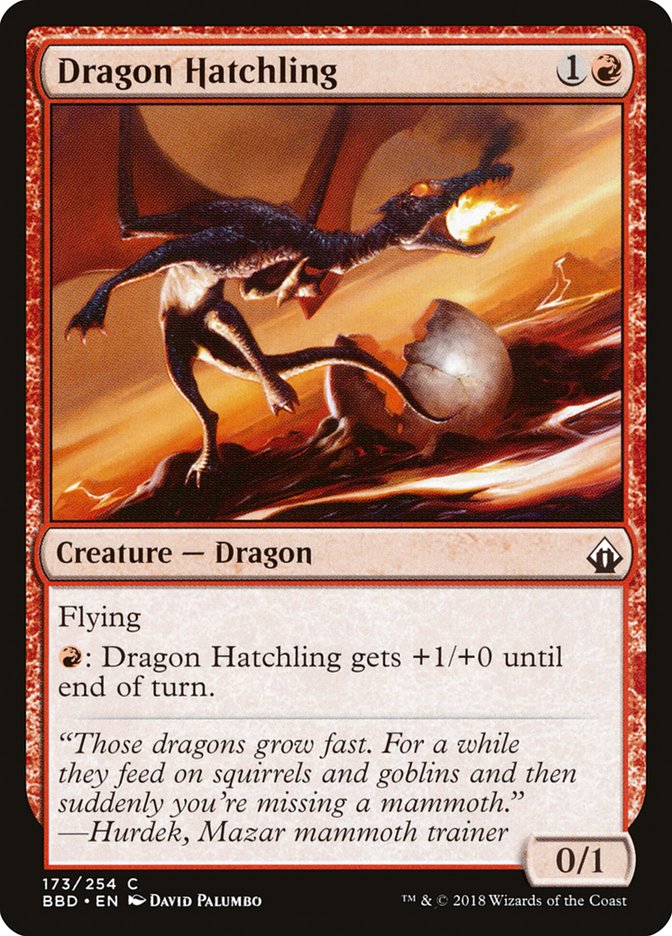 Dragon Hatchling [Battlebond] MTG Single Magic: The Gathering | Red Claw Gaming