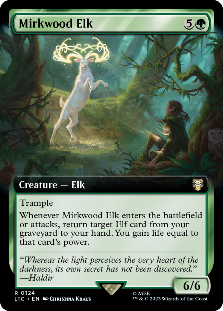 Mirkwood Elk (Extended Art) [The Lord of the Rings: Tales of Middle-Earth Commander] MTG Single Magic: The Gathering | Red Claw Gaming