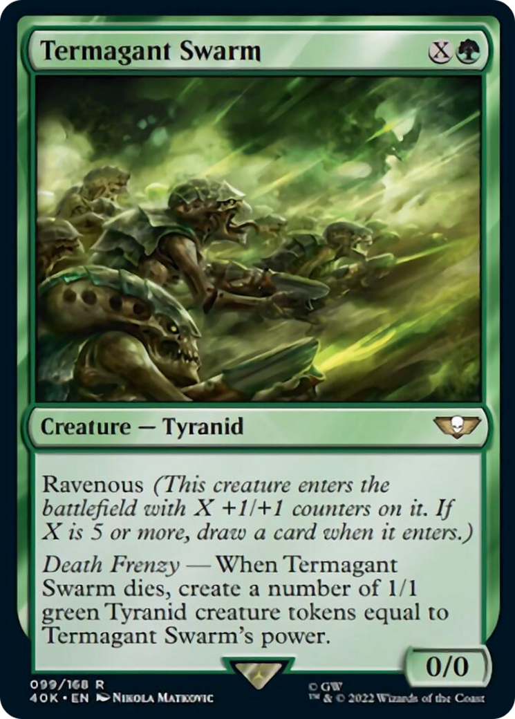 Termagant Swarm (Surge Foil) [Warhammer 40,000] MTG Single Magic: The Gathering | Red Claw Gaming