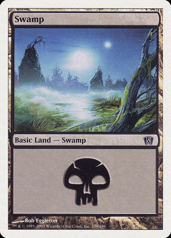Swamp (339) [Eighth Edition] MTG Single Magic: The Gathering | Red Claw Gaming