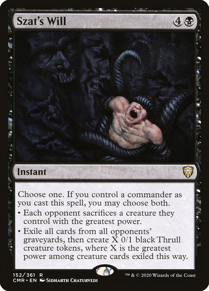 Szat's Will [Commander Legends] MTG Single Magic: The Gathering | Red Claw Gaming