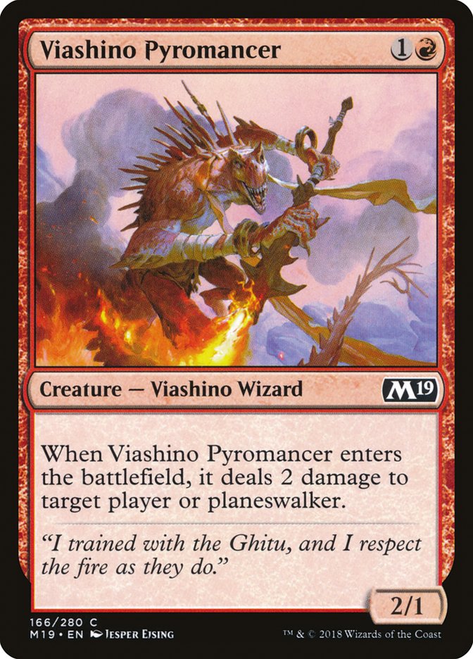 Viashino Pyromancer [Core Set 2019] MTG Single Magic: The Gathering | Red Claw Gaming