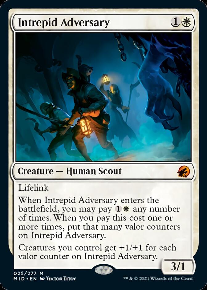 Intrepid Adversary [Innistrad: Midnight Hunt] MTG Single Magic: The Gathering | Red Claw Gaming