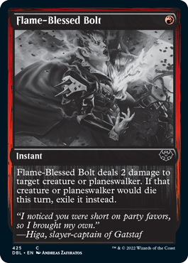 Flame-Blessed Bolt [Innistrad: Double Feature] MTG Single Magic: The Gathering | Red Claw Gaming
