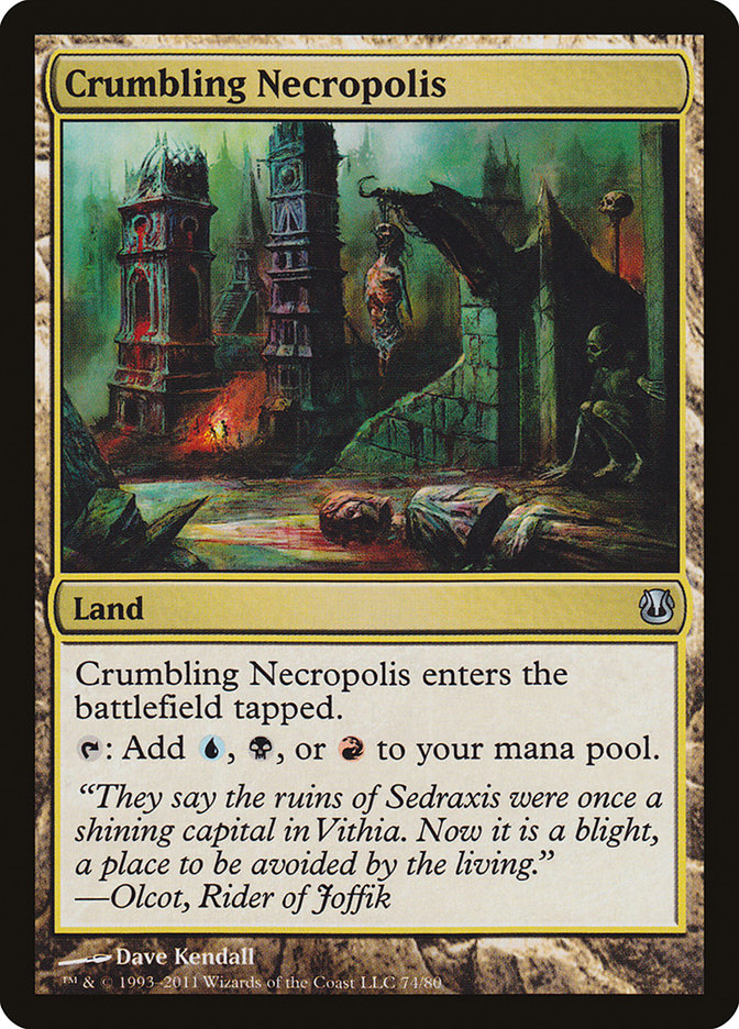 Crumbling Necropolis [Duel Decks: Ajani vs. Nicol Bolas] MTG Single Magic: The Gathering | Red Claw Gaming