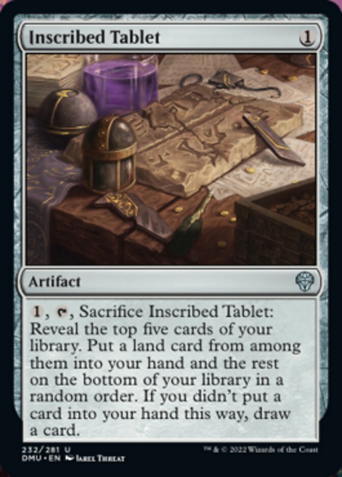 Inscribed Tablet [Dominaria United] MTG Single Magic: The Gathering | Red Claw Gaming