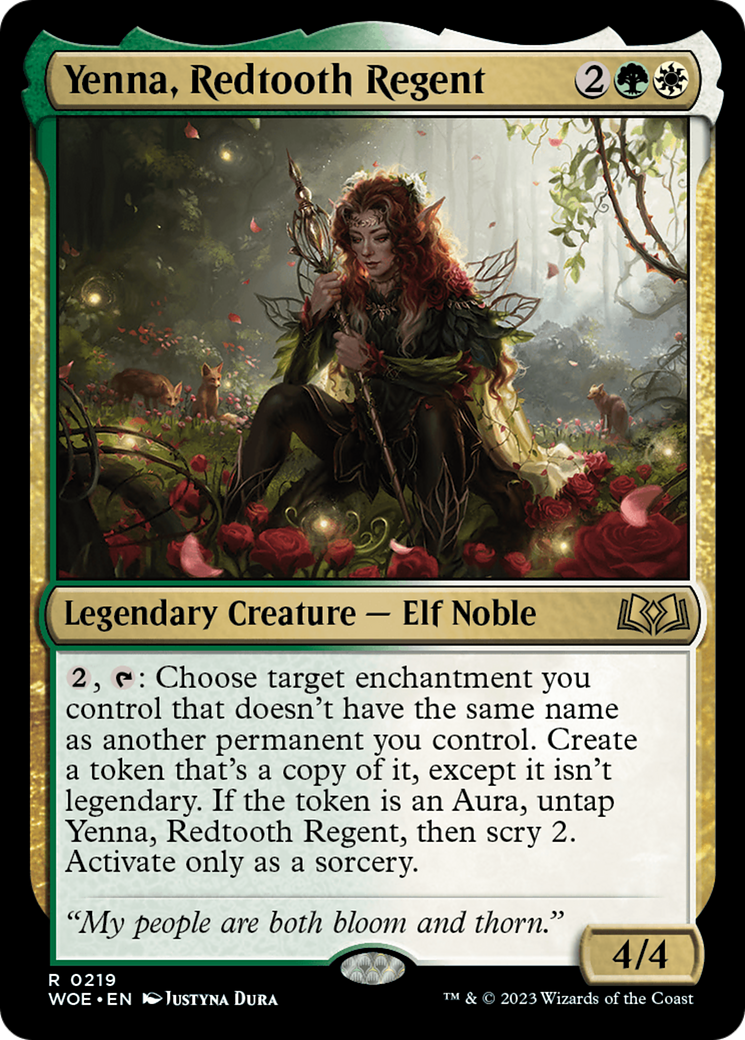 Yenna, Redtooth Regent [Wilds of Eldraine Prerelease Promos] MTG Single Magic: The Gathering | Red Claw Gaming