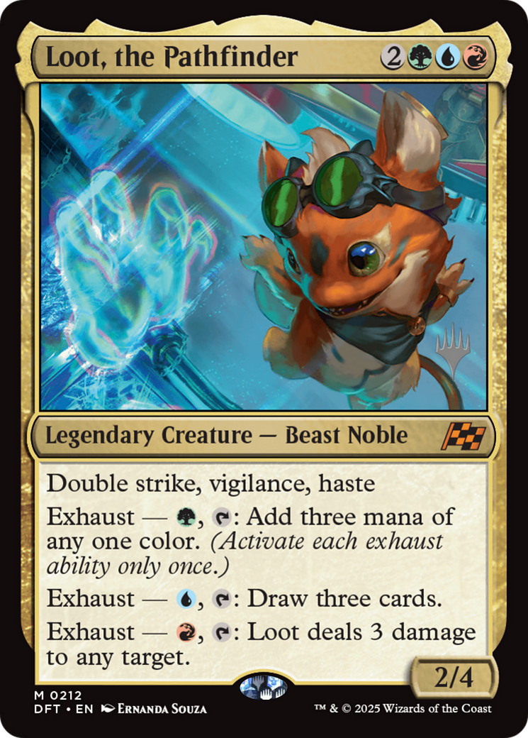 Loot, the Pathfinder (Promo Pack) [Aetherdrift Promos] MTG Single Magic: The Gathering | Red Claw Gaming