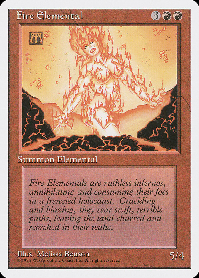 Fire Elemental [Fourth Edition] MTG Single Magic: The Gathering | Red Claw Gaming