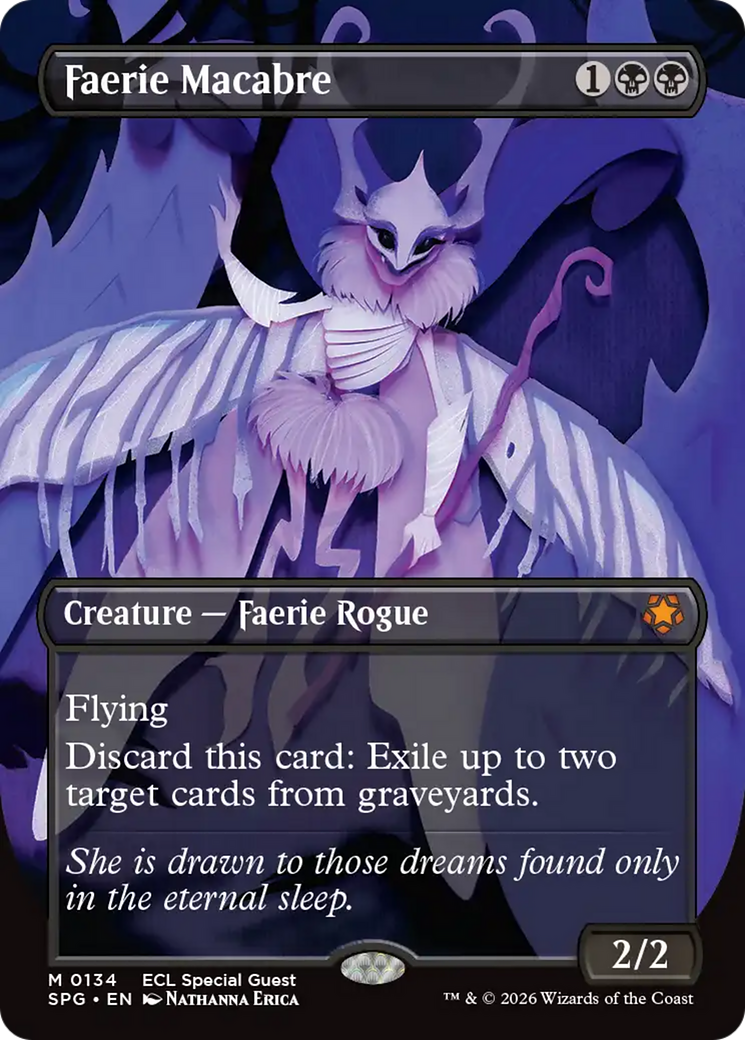 Faerie Macabre (Borderless) [Lorwyn Eclipsed Special Guests] MTG Single Magic: The Gathering | Red Claw Gaming