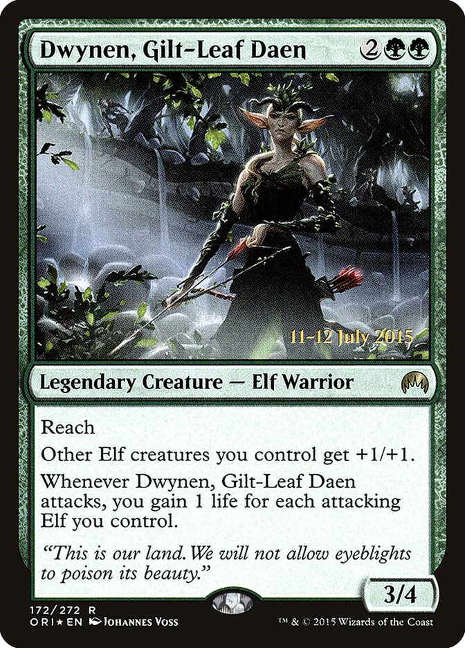 Dwynen, Gilt-Leaf Daen [Magic Origins Prerelease Promos] MTG Single Magic: The Gathering | Red Claw Gaming