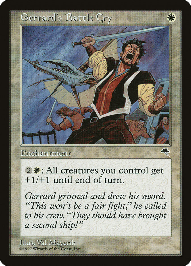 Gerrard's Battle Cry [Tempest] MTG Single Magic: The Gathering | Red Claw Gaming