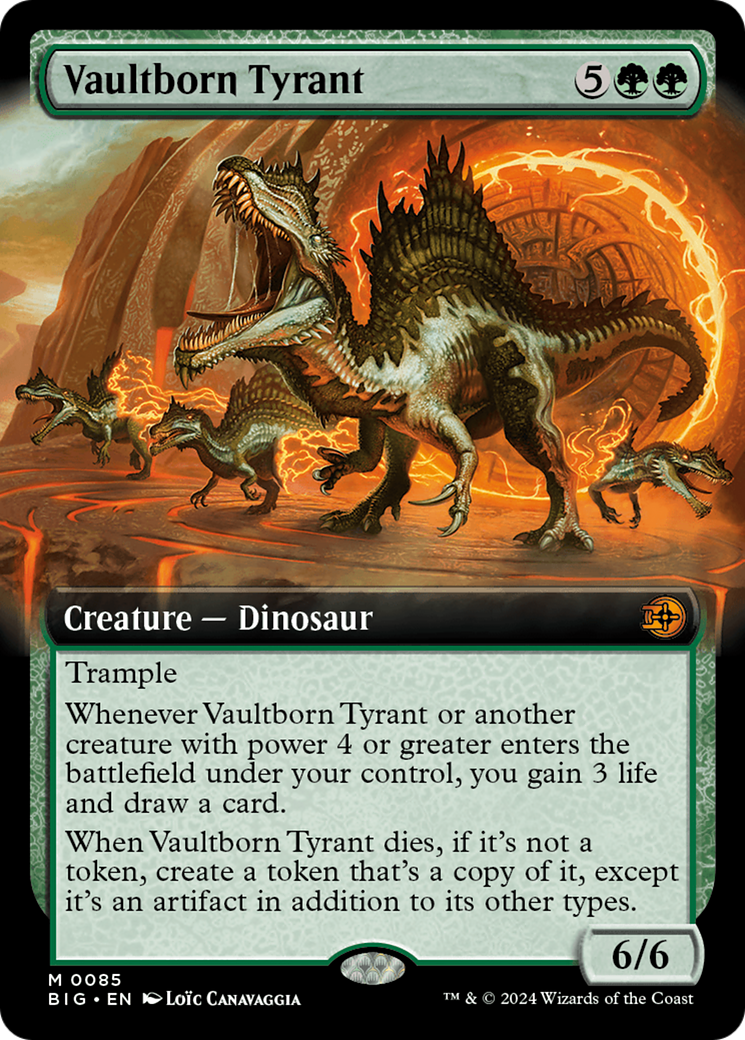 Vaultborn Tyrant (Extended Art) [Outlaws of Thunder Junction: The Big Score] MTG Single Magic: The Gathering    | Red Claw Gaming