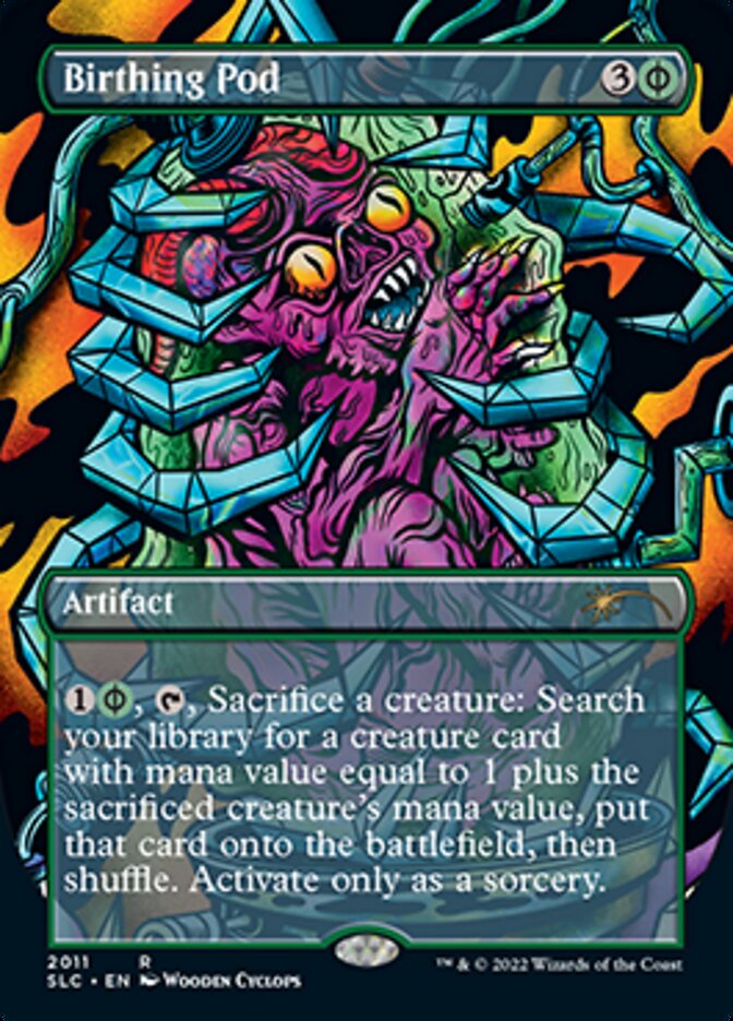 Birthing Pod (Borderless Alternate Art) [Secret Lair Countdown Kit] MTG Single Magic: The Gathering | Red Claw Gaming