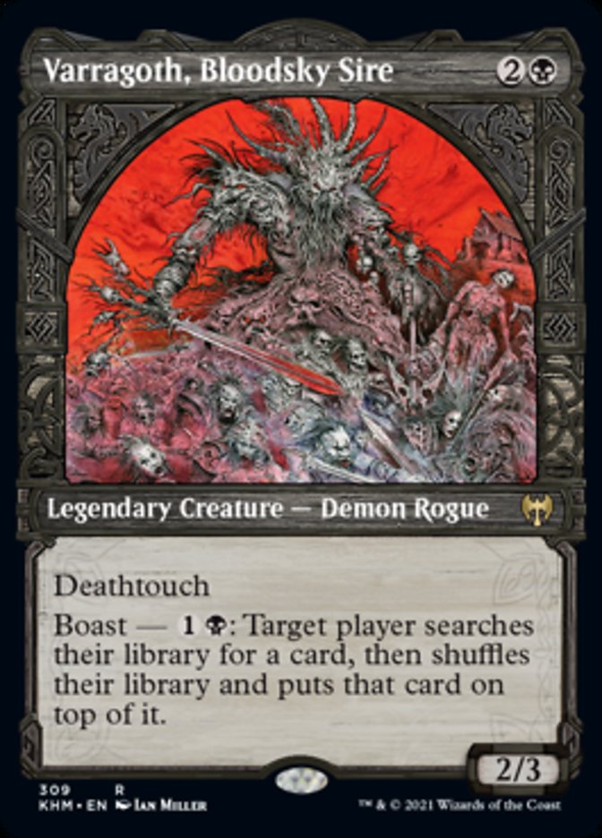 Varragoth, Bloodsky Sire (Showcase) [Kaldheim] MTG Single Magic: The Gathering | Red Claw Gaming