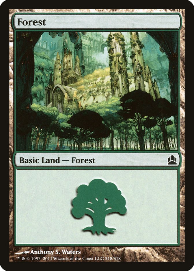 Forest (318) [Commander 2011] MTG Single Magic: The Gathering | Red Claw Gaming