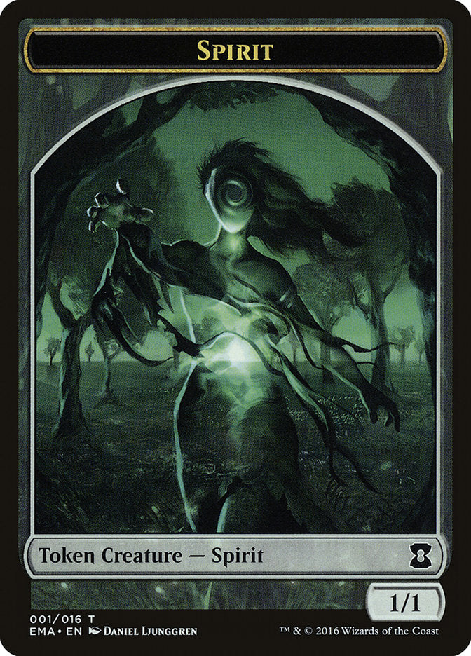 Spirit Token (001/016) [Eternal Masters Tokens] MTG Single Magic: The Gathering | Red Claw Gaming