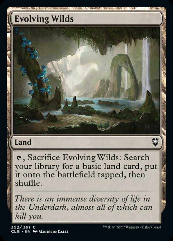 Evolving Wilds [Commander Legends: Battle for Baldur's Gate] MTG Single Magic: The Gathering | Red Claw Gaming