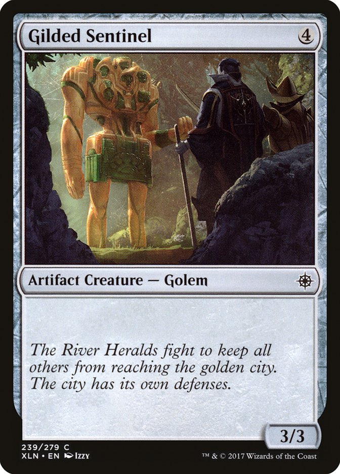 Gilded Sentinel [Ixalan] MTG Single Magic: The Gathering | Red Claw Gaming
