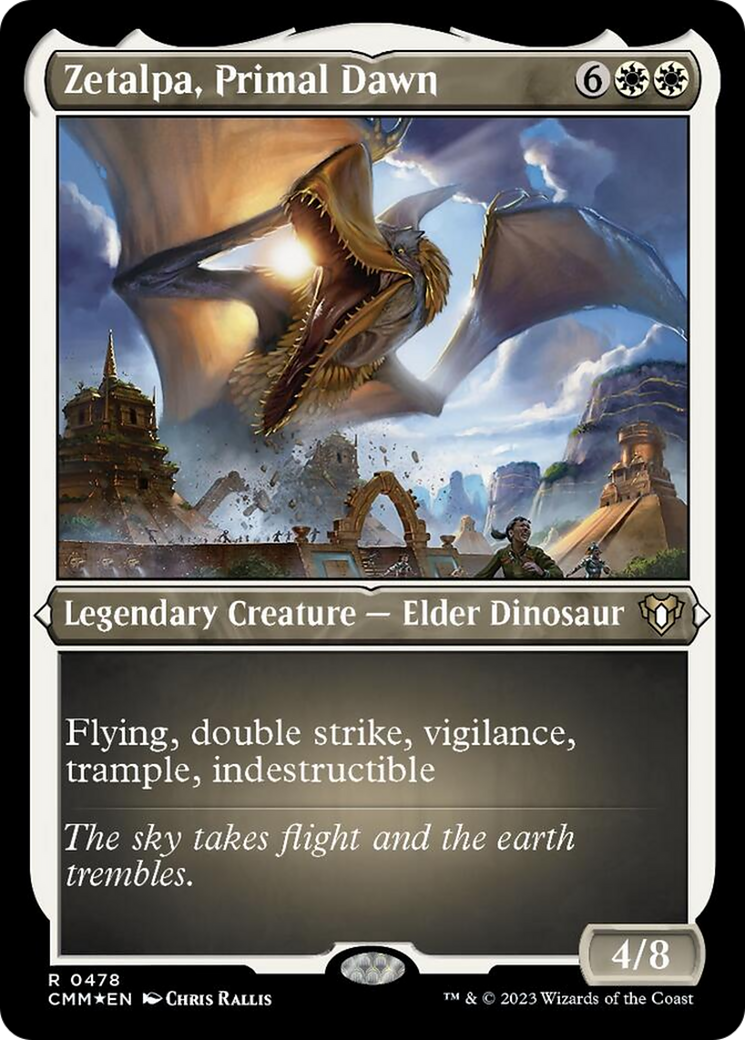 Zetalpa, Primal Dawn (Foil Etched) [Commander Masters] MTG Single Magic: The Gathering | Red Claw Gaming