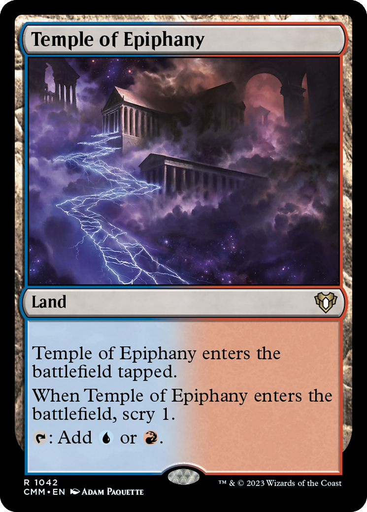 Temple of Epiphany [Commander Masters] MTG Single Magic: The Gathering | Red Claw Gaming