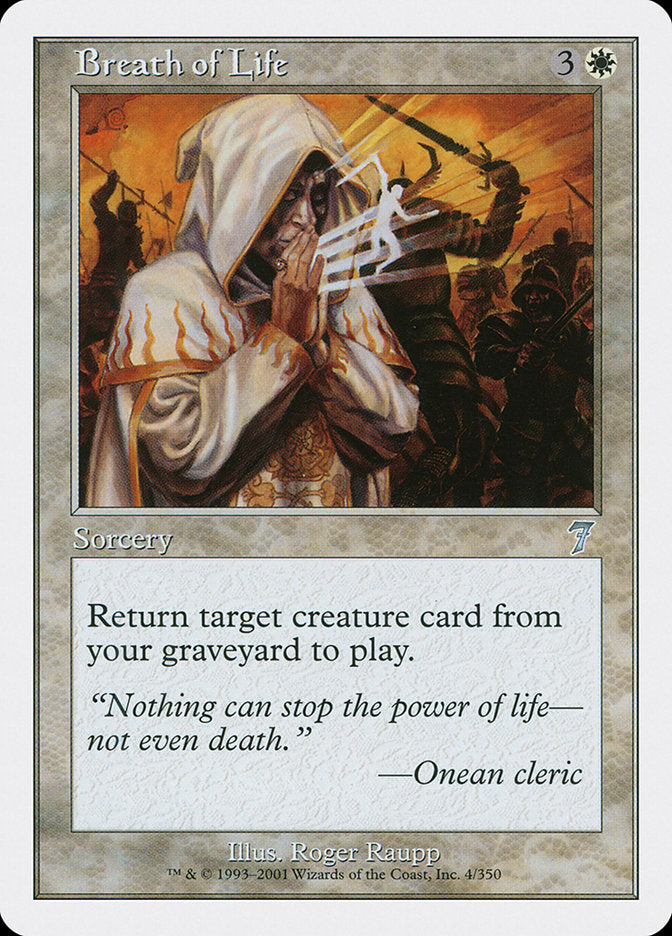 Breath of Life [Seventh Edition] MTG Single Magic: The Gathering | Red Claw Gaming