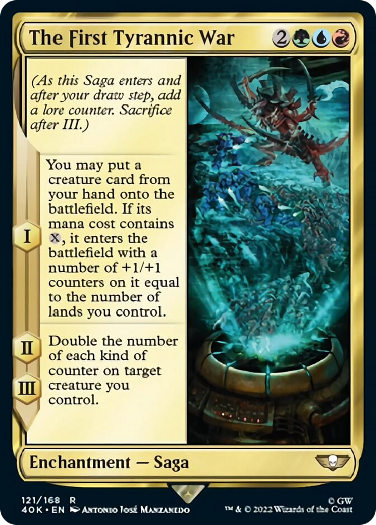 The First Tyrannic War (Surge Foil) [Warhammer 40,000] MTG Single Magic: The Gathering | Red Claw Gaming