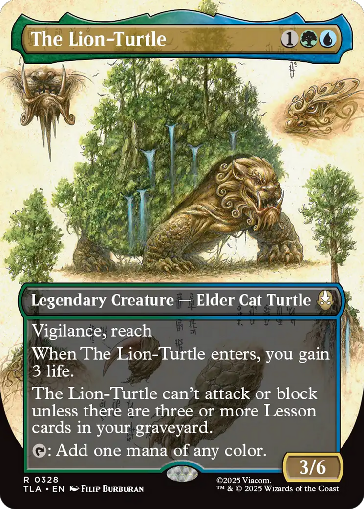 The Lion-Turtle (Borderless) [Avatar: The Last Airbender] MTG Single Magic: The Gathering | Red Claw Gaming