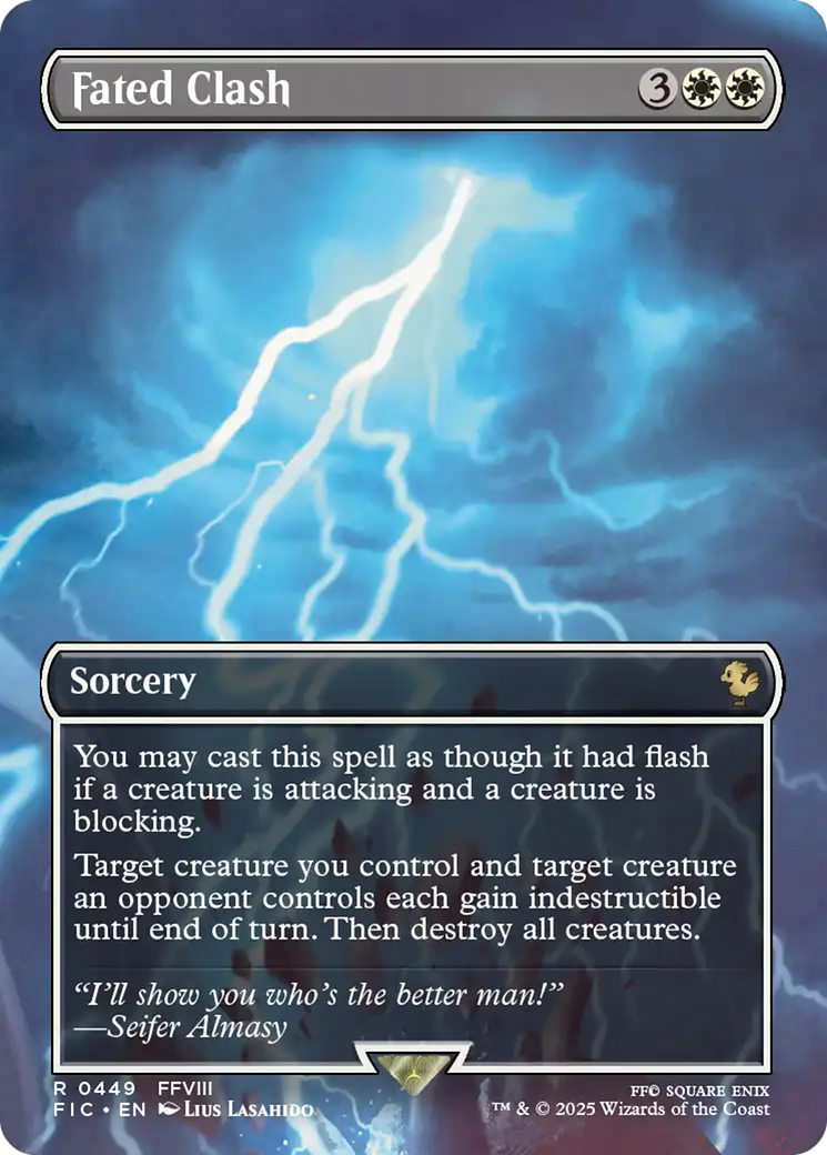 Fated Clash (Borderless) [FINAL FANTASY Commander] MTG Single Magic: The Gathering | Red Claw Gaming