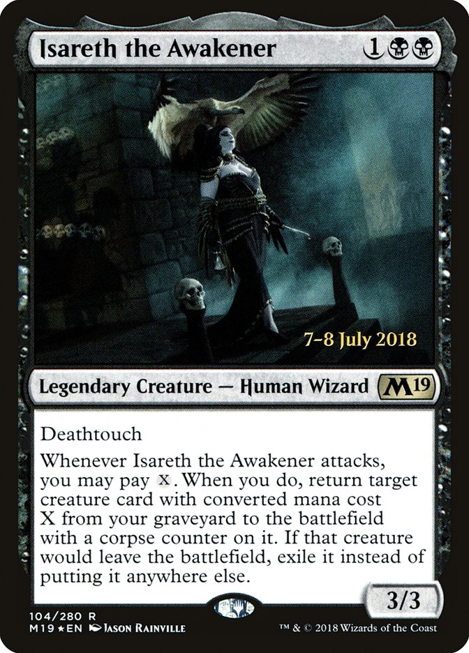 Isareth the Awakener [Core Set 2019 Prerelease Promos] MTG Single Magic: The Gathering | Red Claw Gaming