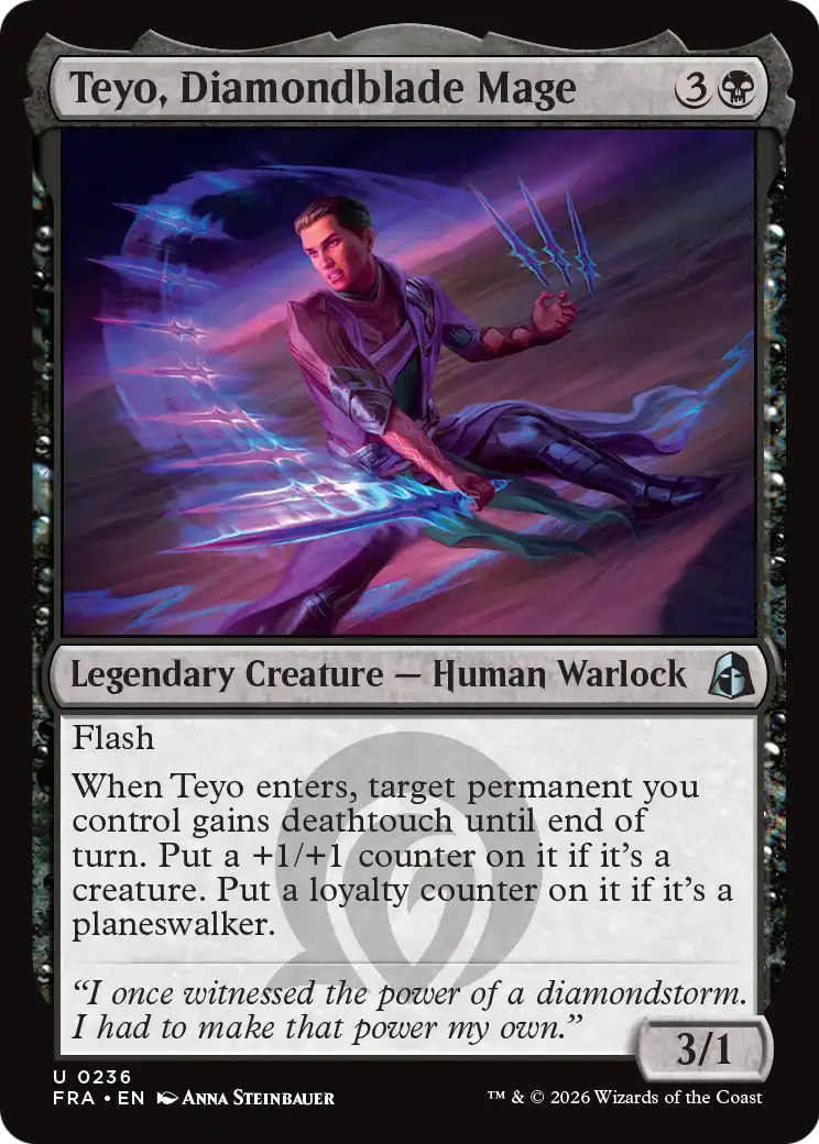 Teyo, Diamondblade Mage [Reality Fracture] | Red Claw Gaming