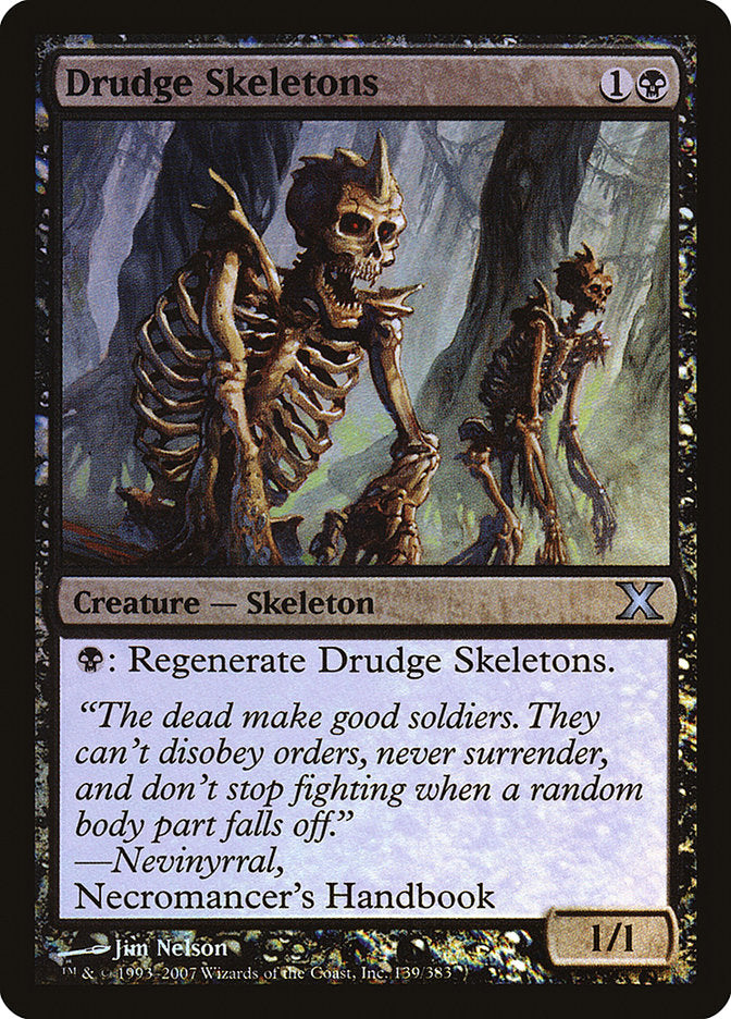 Drudge Skeletons (Premium Foil) [Tenth Edition] MTG Single Magic: The Gathering | Red Claw Gaming