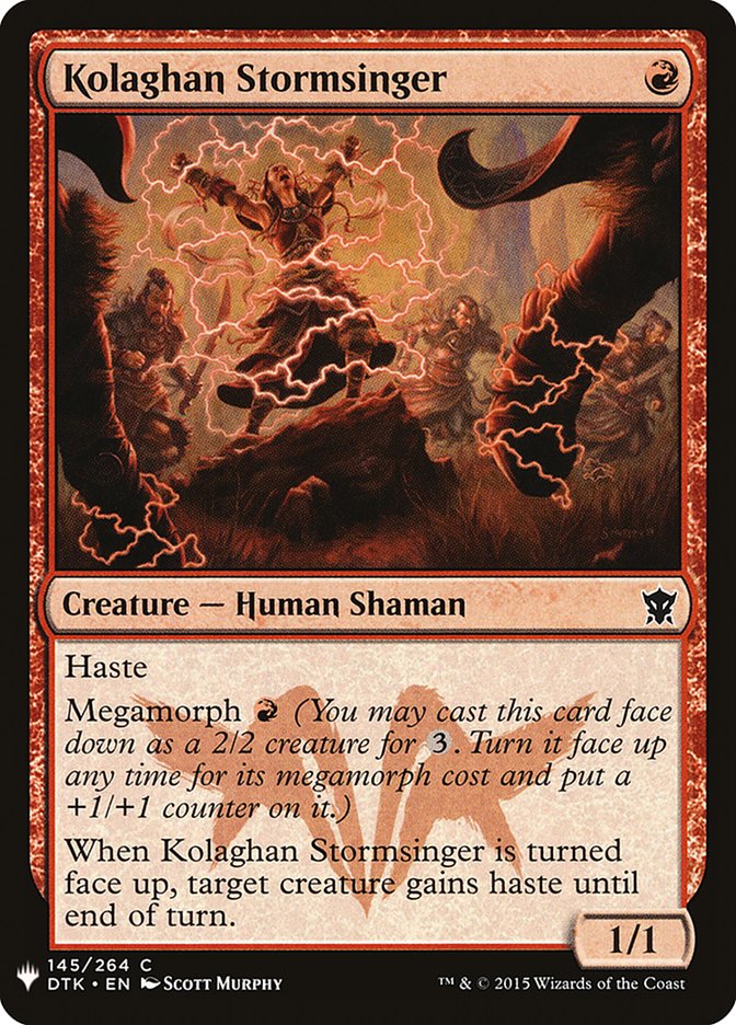 Kolaghan Stormsinger [Mystery Booster] MTG Single Magic: The Gathering | Red Claw Gaming