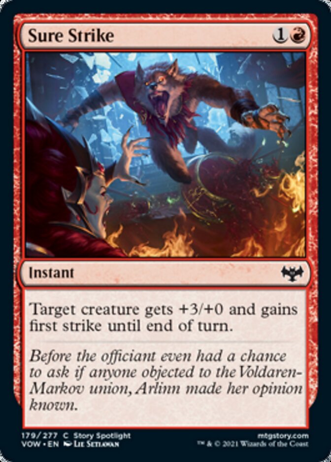 Sure Strike [Innistrad: Crimson Vow] MTG Single Magic: The Gathering | Red Claw Gaming