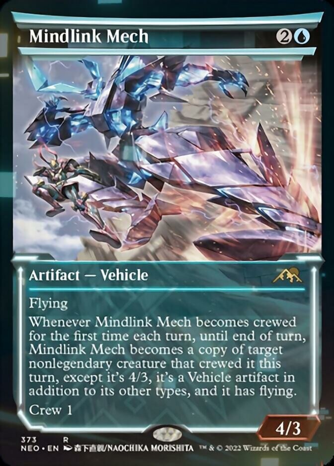 Mindlink Mech (Showcase Soft Glow) [Kamigawa: Neon Dynasty] MTG Single Magic: The Gathering    | Red Claw Gaming