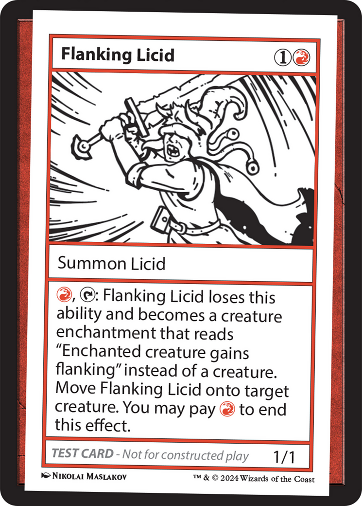 Flanking Licid [Mystery Booster 2 Playtest Cards] MTG Single Magic: The Gathering | Red Claw Gaming