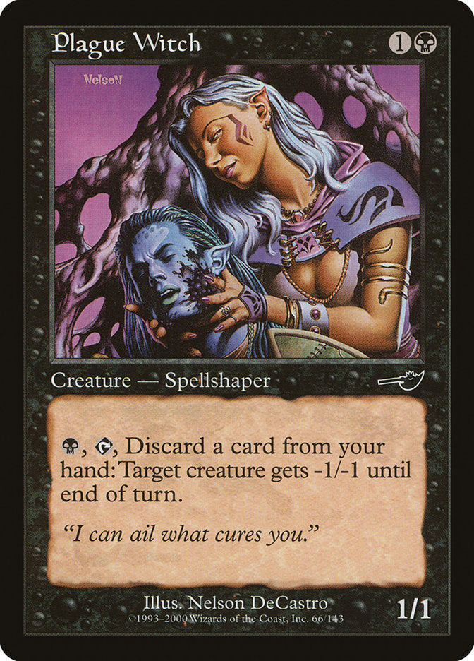 Plague Witch [Nemesis] MTG Single Magic: The Gathering | Red Claw Gaming
