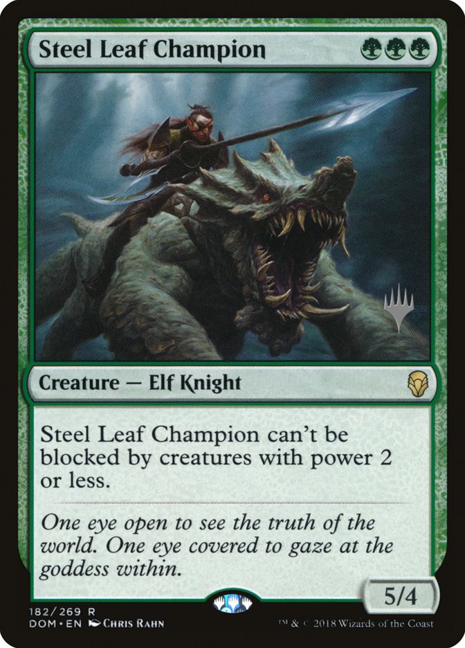 Steel Leaf Champion (Promo Pack) [Dominaria Promos] MTG Single Magic: The Gathering | Red Claw Gaming